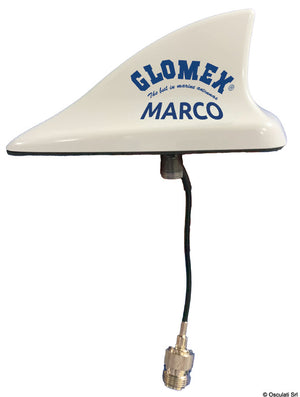 GLOMEX MAKO VHF antenna 250mm white - foto originale Osculati Srl