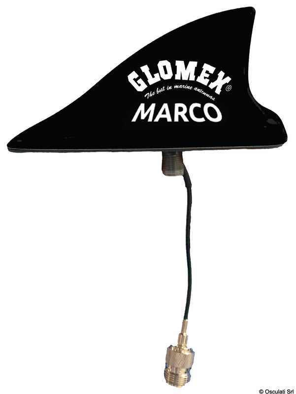 GLOMEX MAKO VHF antenna 250mm black - foto originale Osculati Srl