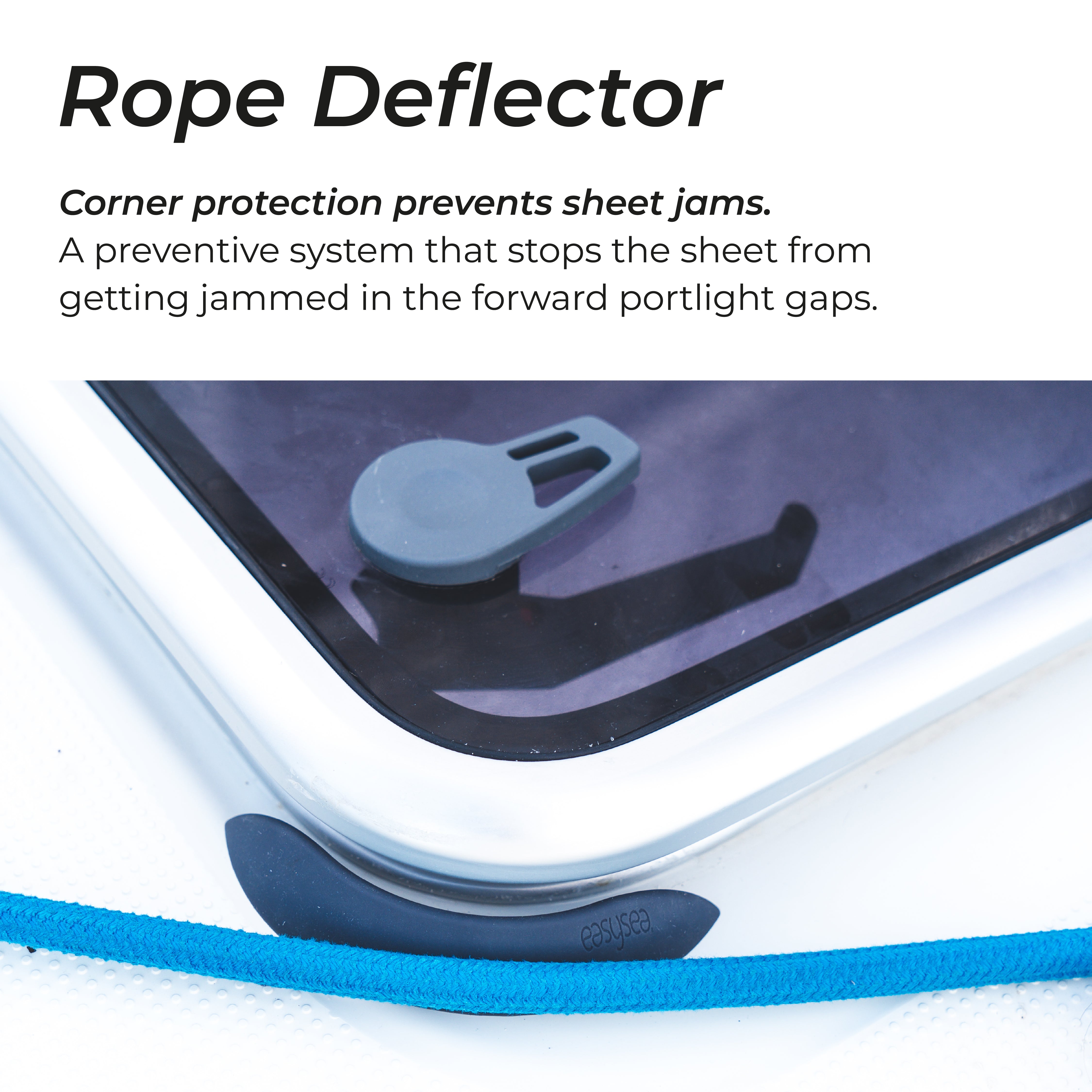 Rope Deflector – Porthole Fairlead Protection System — detail view