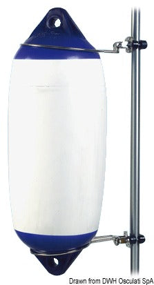 Foldable SS double fenderholder 150 mm - foto originale Osculati Srl