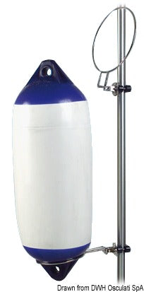 Foldable SS simple fenderholder 150 mm - foto originale Osculati Srl