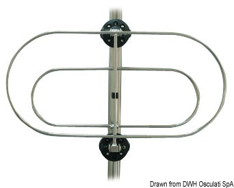 Foldable fender holder 300 x 160 mm - foto originale Osculati Srl