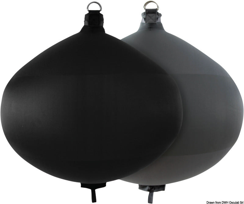 FENDERTEX S60 inflatable fender dark grey - foto originale Osculati Srl
