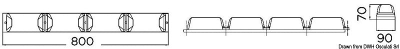 Marina and pile fender 800 mm blue - foto originale Osculati Srl