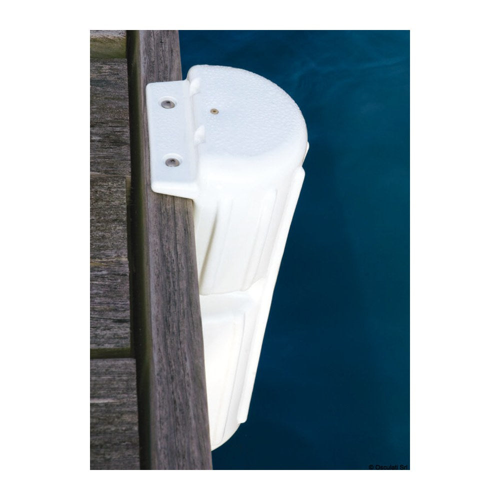 PVC vertical fender for marina and pile white 39cm - foto originale Osculati Srl