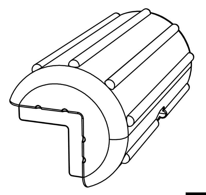 CORNER fender for marina and pile white - foto originale Osculati Srl