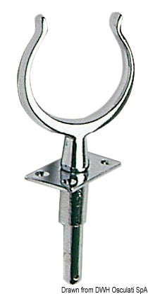 Chromed brass rowlock 14 x 68 mm - foto originale Osculati Srl