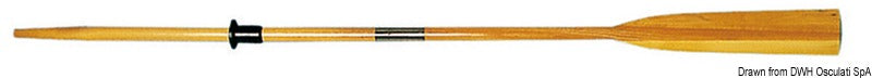 Beech wood oar divisible in 2 parts 250 cm - foto originale Osculati Srl