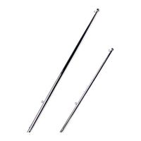 Mât de pavillon inox poli miroir avec boule 1200 mm