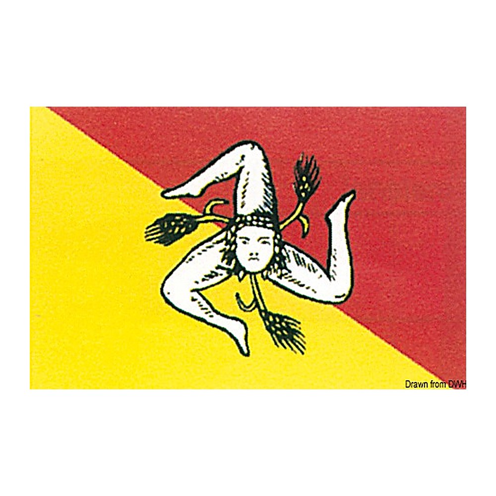 Flag Sicily 20 x 30 cm - foto originale Osculati Srl