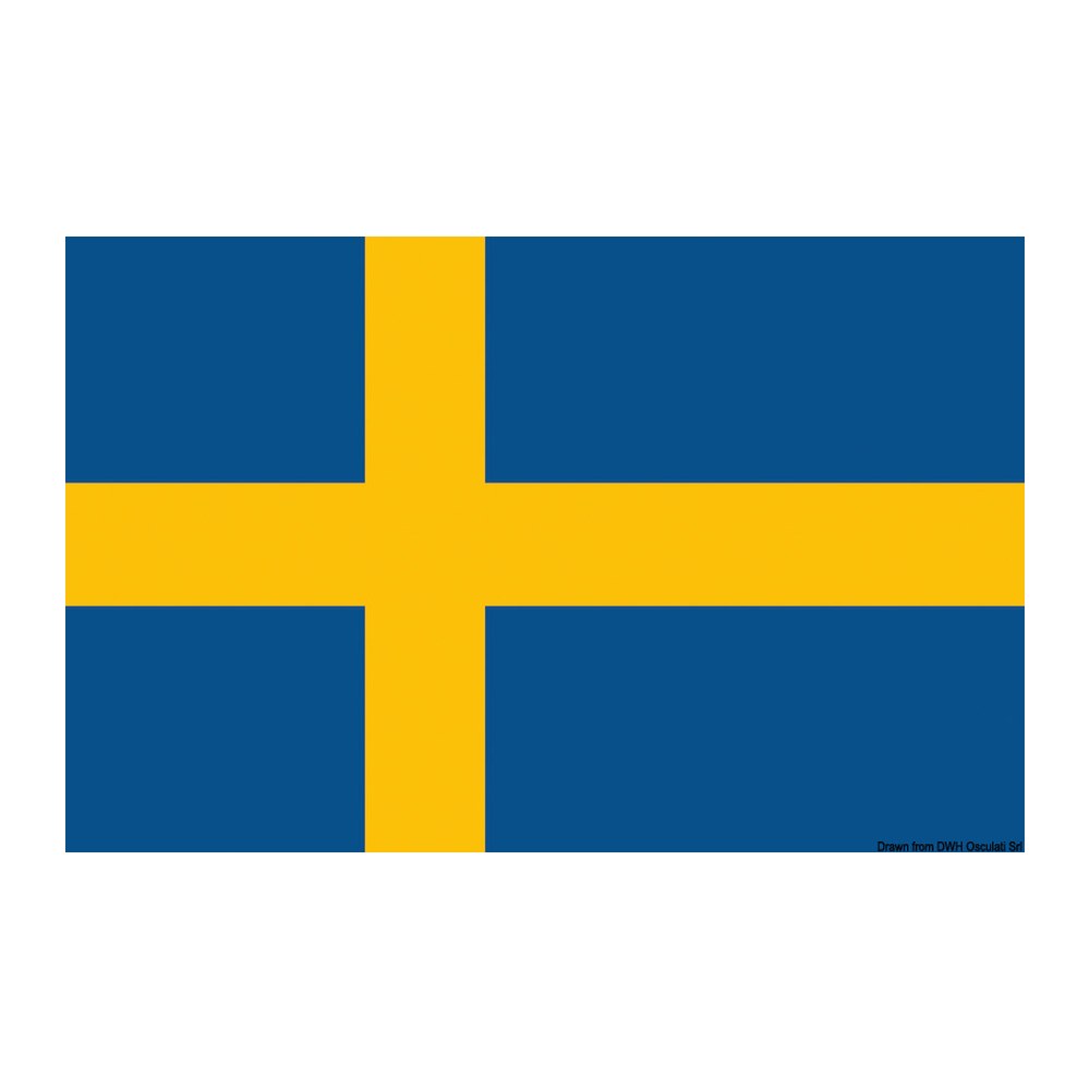 Flag Sweden 50 x 75 cm - foto originale Osculati Srl