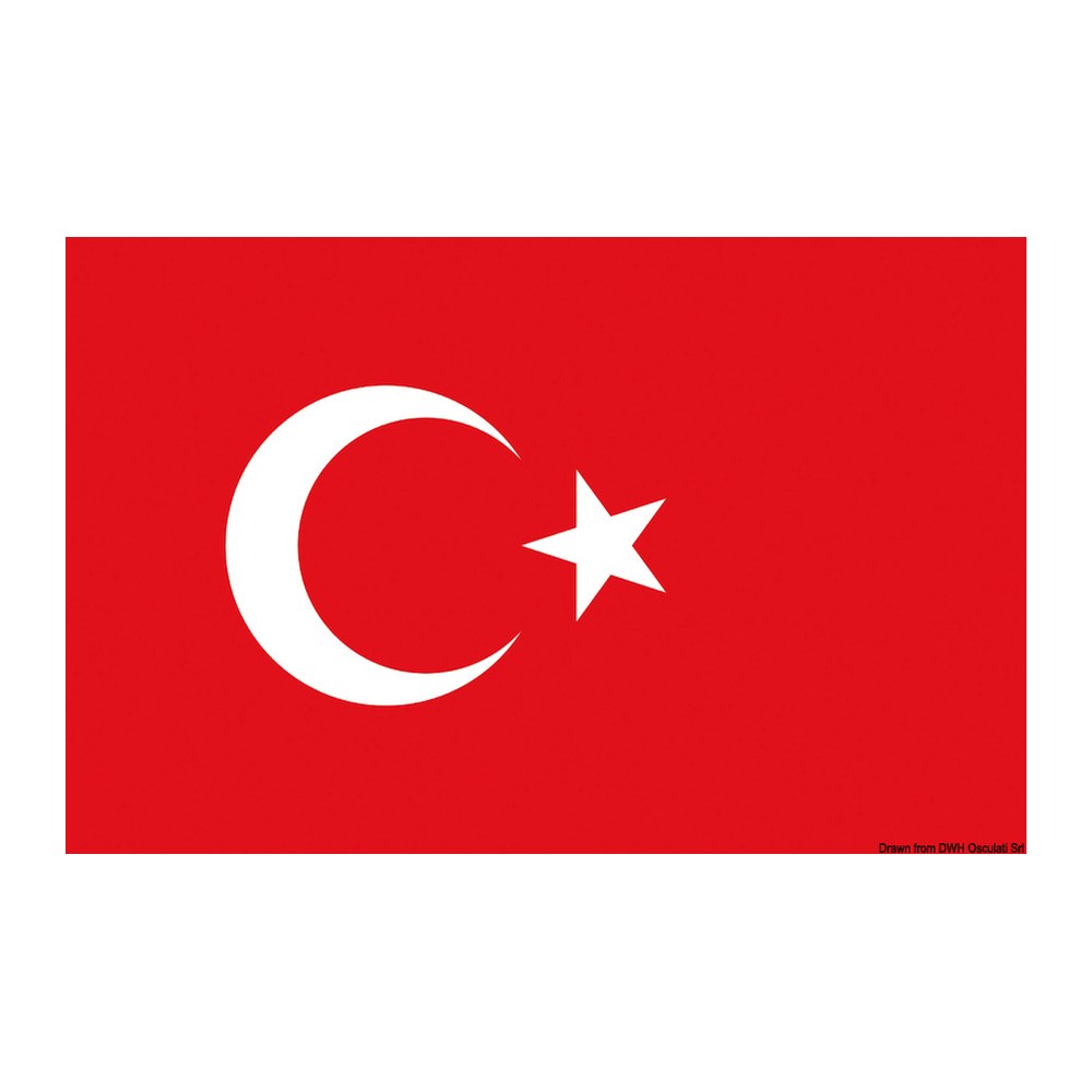 Flag Turkey 50 x 75 cm - foto originale Osculati Srl