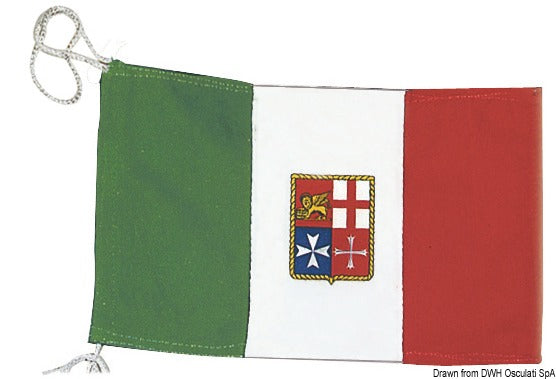 Italian ensign merchant navy 70 x 100 cm - foto originale Osculati Srl