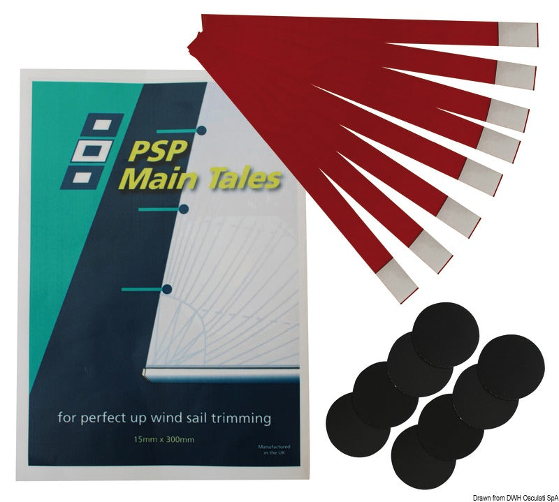 PSP Marine Tapes PSP permanent wind indicator strips 8-pcs-package - foto originale Osculati Srl
