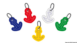 Softfoam keyring Anchor mixed colours Packaging containing N. 10 assorted items - foto originale Osculati Srl