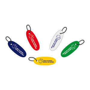 Soft rubber floating keyring blue (pack of 10) - foto originale Osculati Srl
