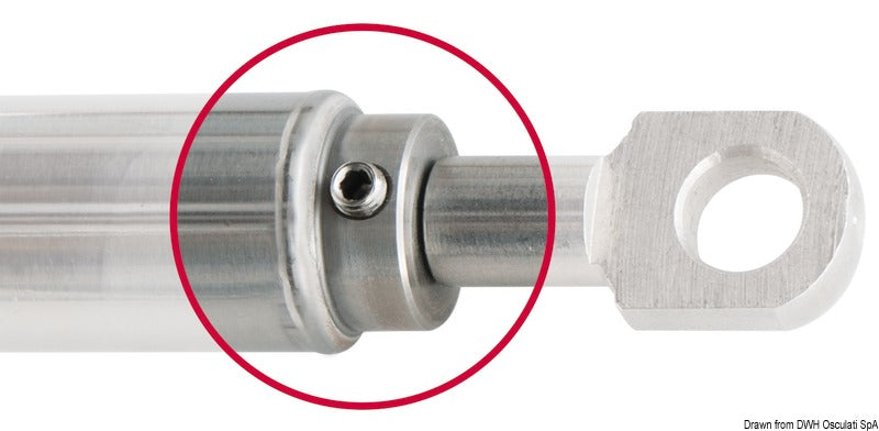 Gas spring AISI 316 752 mm 120 kg - foto originale Osculati Srl
