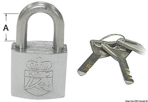 SS padlock 30x20 mm - foto originale Osculati Srl
