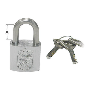 SS padlock 30x20 mm - foto originale Osculati Srl