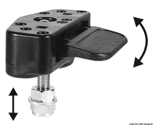 Taco Marine Hidden vertical lock black - foto originale Osculati Srl