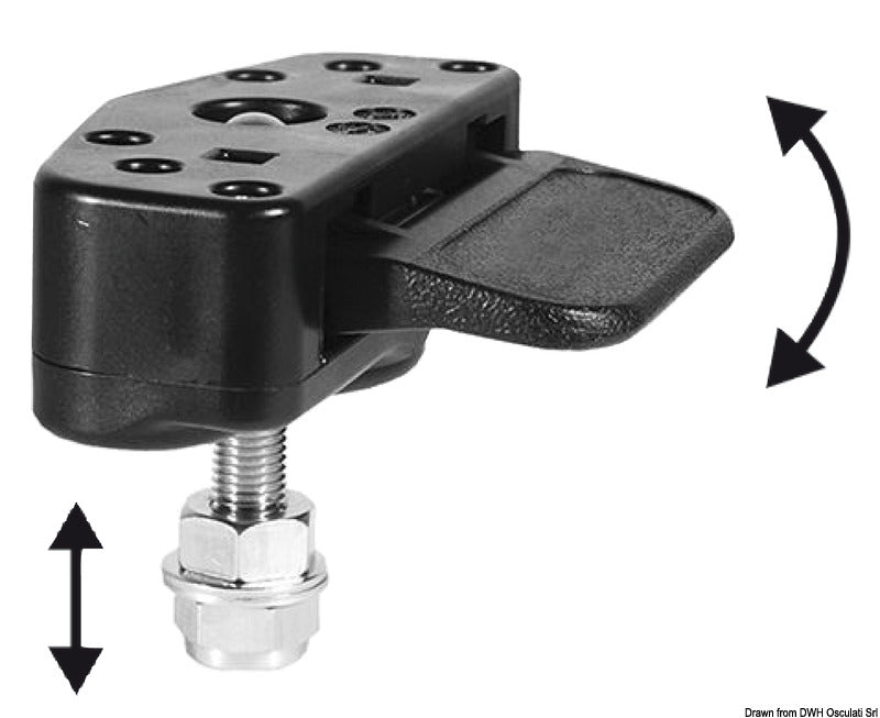Taco Marine Hidden vertical lock black - foto originale Osculati Srl