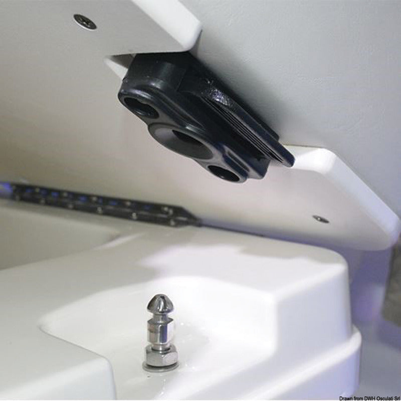 Taco Marine Hidden vertical lock black - foto originale Osculati Srl