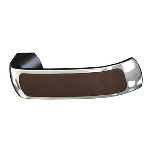 LEATHER lockless handle pair w/plates - foto originale Osculati Srl