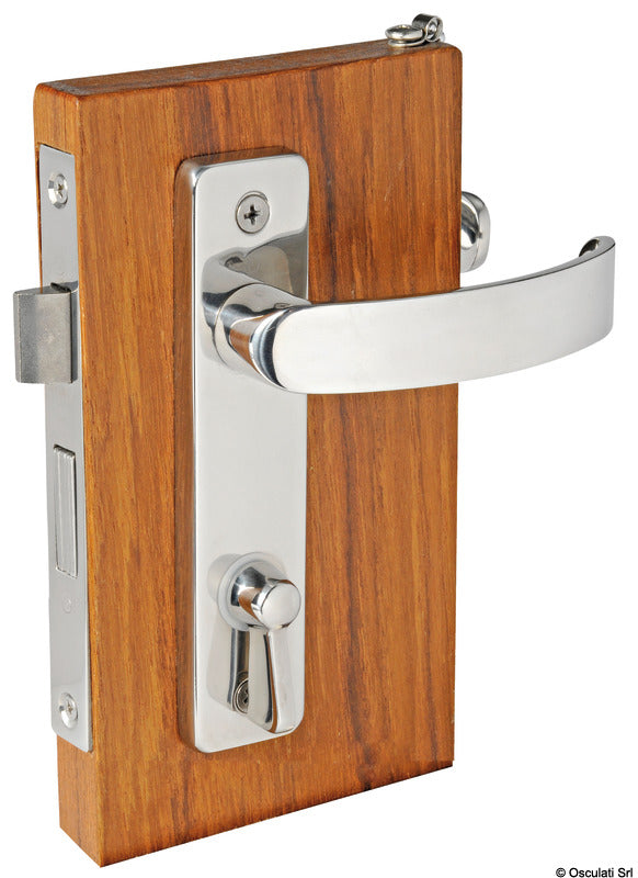 Contemporary pair of handles w/plates LH outside + inside - foto originale Osculati Srl
