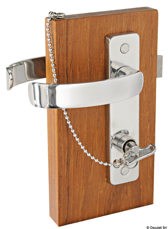 Contemporary pair of handles w/plates LH outside + inside - foto originale Osculati Srl