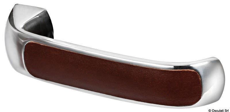 Handles LEATHER w/Yale lock external/internal righ - foto originale Osculati Srl
