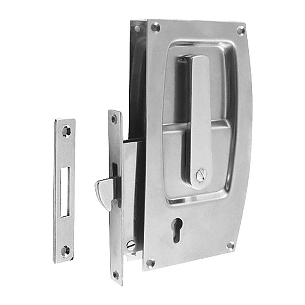 Chromed brass lock for sliding doors - foto originale Osculati Srl