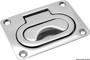 Latch Heavy Duty AISI316 mirror polished w/handle - foto originale Osculati Srl