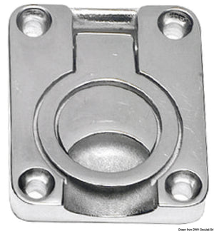 Heavy duty pull latch w/ring - foto originale Osculati Srl
