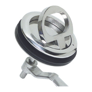 Lift and turn flush latch AISI316 without lock - foto originale Osculati Srl