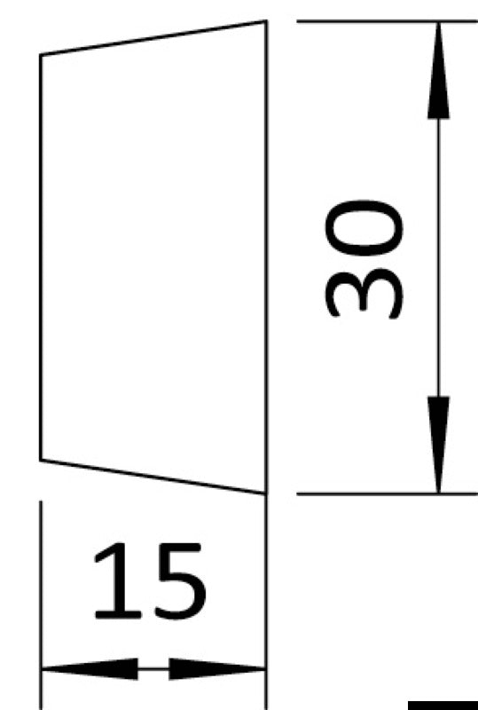 External strike plate for door stopper 38.155.34/35 - foto originale Osculati Srl