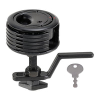 Fecho embutido Eclipse MK2 60 inox preto c/fechadura