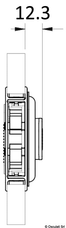 Southco Flush closure for entrance doors SS waterproof standard - foto originale Osculati Srl