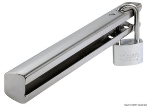 SS antitheft device for outboard engines 230 mm - foto originale Osculati Srl