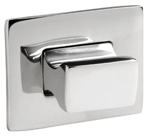 Knob + ring Rectangular polished AISI316 - foto originale Osculati Srl