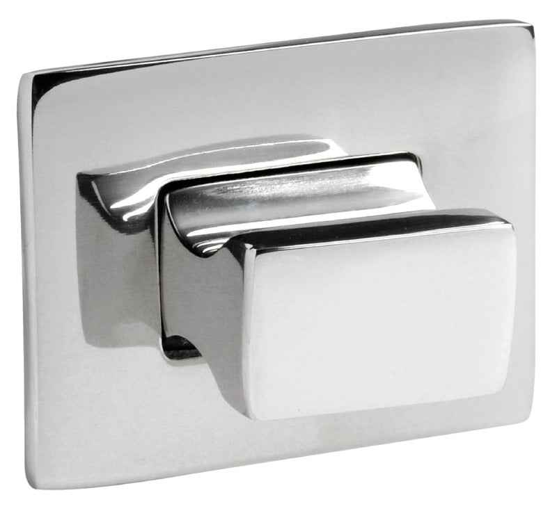 Knob + ring Rectangular polished AISI316 - foto originale Osculati Srl
