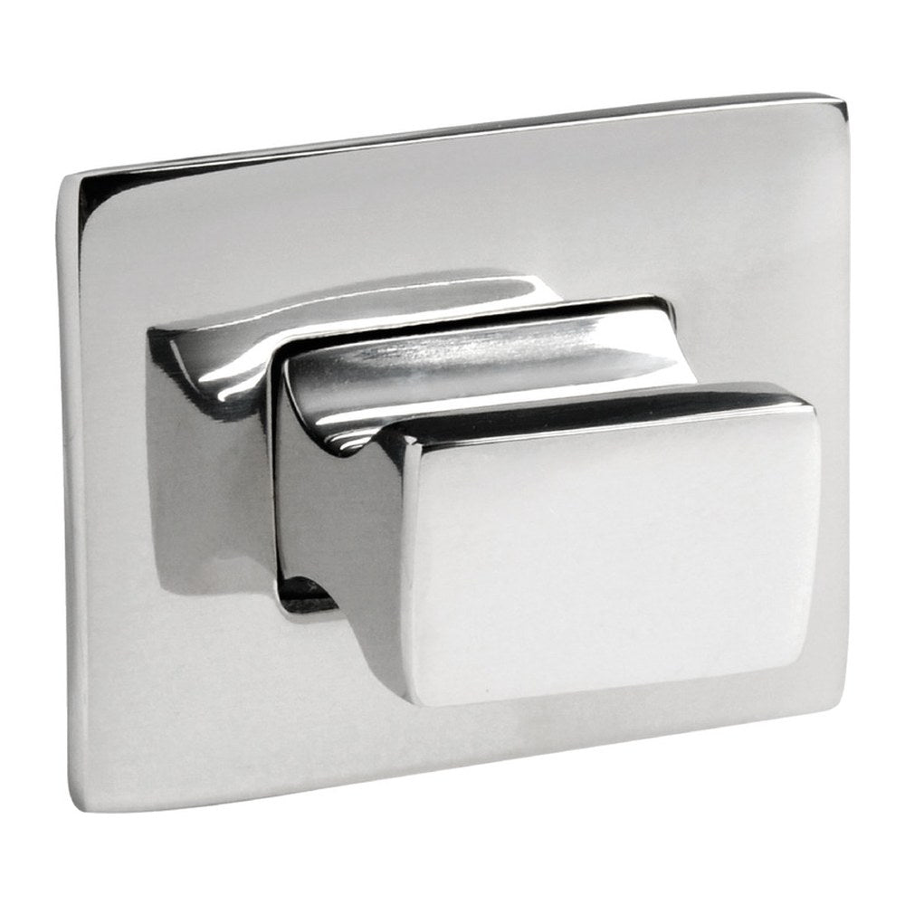 Knob + ring Rectangular polished AISI316 - foto originale Osculati Srl