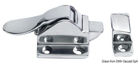 Snap-in lock mirror polished AISI316 48x38 mm - foto originale Osculati Srl