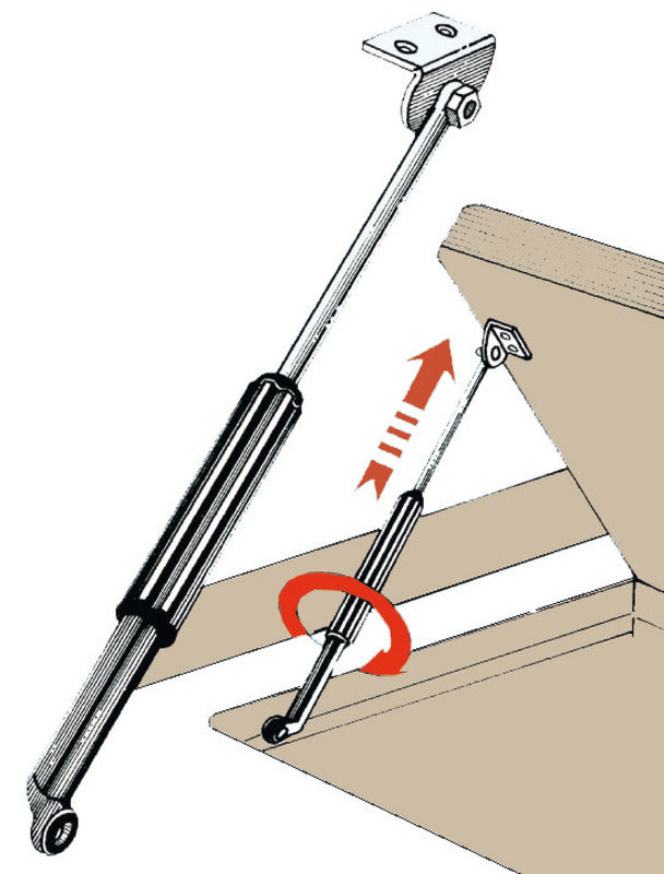 Telescopic adjuster 220/480 mm - foto originale Osculati Srl