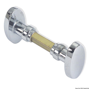Classic Oval M chromed brass handle 26x51 mm - foto originale Osculati Srl