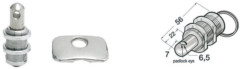 De Lux SS locker latch - foto originale Osculati Srl
