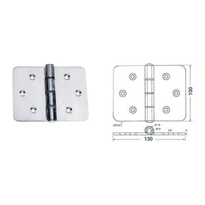 Large hinge 130x100 mm - foto originale Osculati Srl