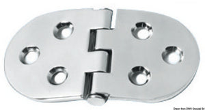 Hinge reversed pin heavy duty 110x60 mm - foto originale Osculati Srl