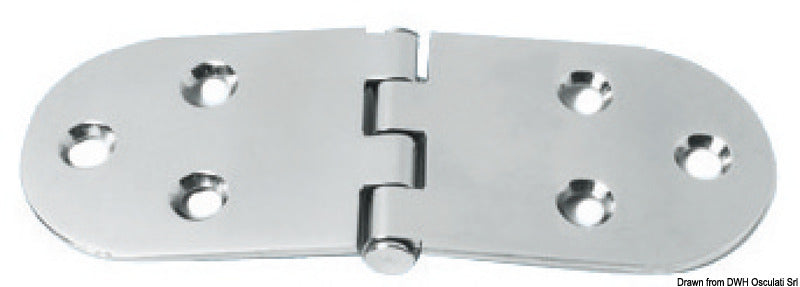 Hinge reversed pin heavy duty 160x60 mm - foto originale Osculati Srl