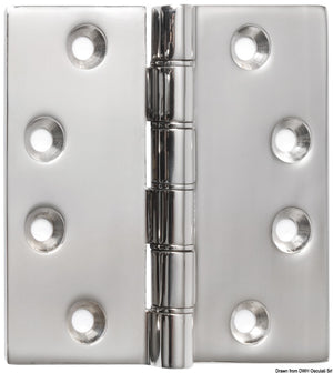 SS hinge 102 x 102 x 4 mm - foto originale Osculati Srl