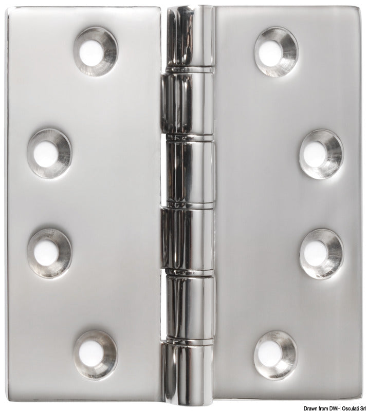 SS hinge 102 x 102 x 4 mm - foto originale Osculati Srl